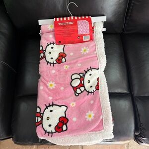 Hello Kitty Sherpa Throw Blanket